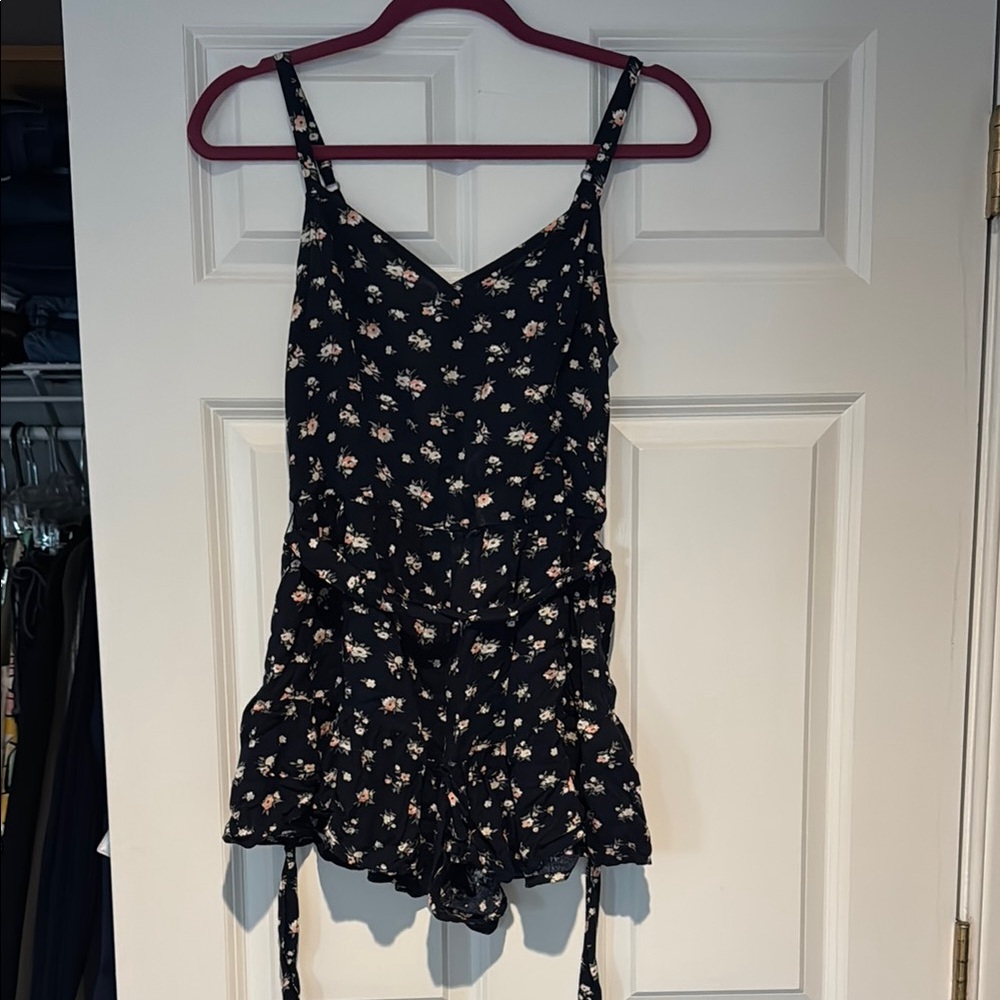 Hollister Navy Floral Dress